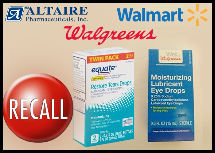 Altaire Recalls Eye Drops & Ointments Sold at Walgreens Healthcare