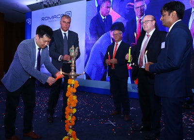 Romaco India is officially opened with a Lighting Lamp Ceremony