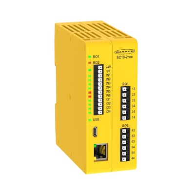 Banner Engineering's SC10 Series Safety Controller