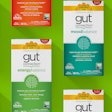 Gut Life uses clean graphics and bold colors for a powerful brand block on-shelf, while also clearly differentiating products.