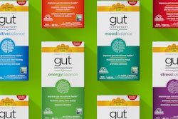 Gut Life uses clean graphics and bold colors for a powerful brand block on-shelf, while also clearly differentiating products.