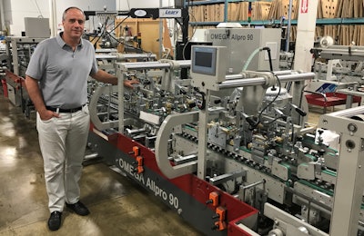 Koenig & Bauer Duran Installs First North American Omega Allpro 90 Folder Gluer at Ellis Paper Box