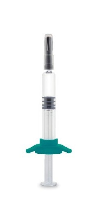 The new Gx RTF ClearJect 2.25 ml polymer needle syringe