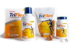 TriFlex “to promote joint health,” comes as functional beverage, functional food in the form of soft chews, and caplets. Cartons, rigid containers with tamper-evident seals, and flexible pouches offer the consumer a variety of packaging and delivery systems. PMMI’s research predicts the move from rigid containers to flexible pouches, but there are still plenty of vitamin bottles on the shelf at GNC.