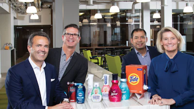 From left: Ken McGuire, Research Fellow; Phil Duncan, Chief Design Officer; Victor Aguilar, Vice President Corporate Technology Development and Open Innovation; Kathy Fish, Chief Research, Development, and Innovation Officer.