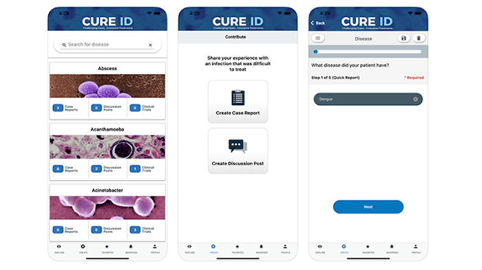CURE ID Screenshots