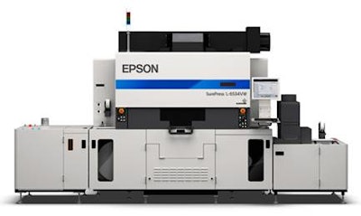 The Epson SurePress L-6534VW digital label press enables high-speed printing for label converters.