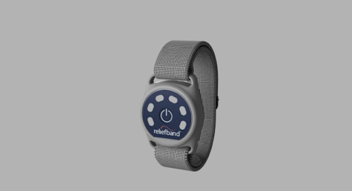 Reliefband alleviates nausea and vomiting