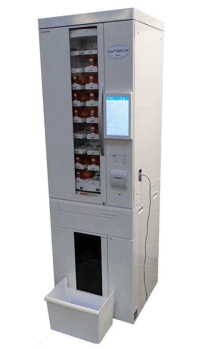 These pharmacy packaging machines are made to unit or multi dose medications and to package at speeds up to 65 packages per minute.