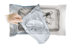 Ultra pouches provide a simplified alternative as they are designed to be used for both steam and hydrogen peroxide sterilization and are available in a range of sizes.