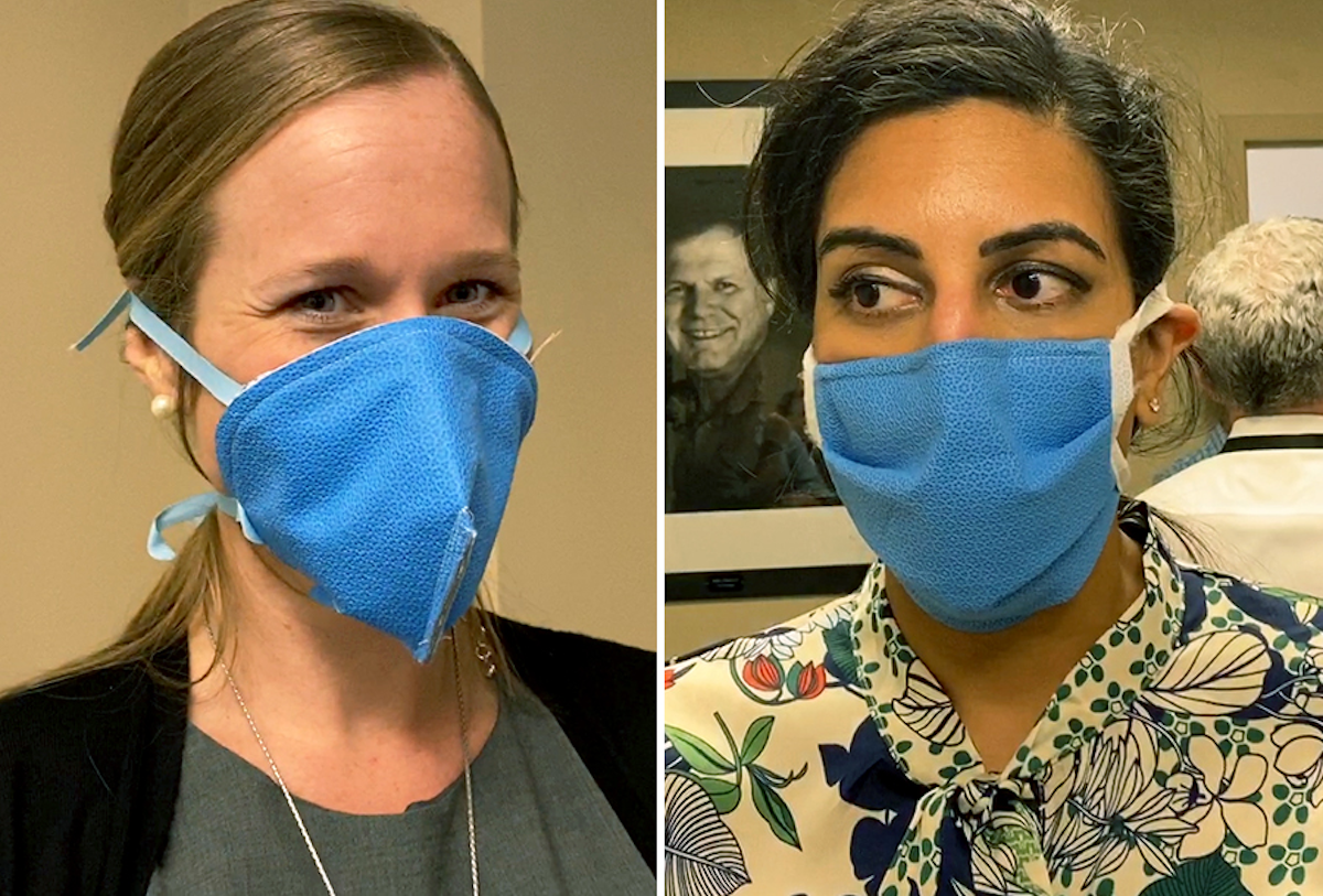 Second Life Sterile Wrap Fashioned Into Masks Healthcare Packaging
