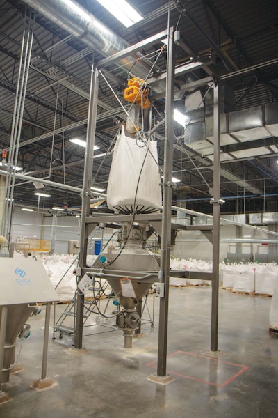 The bulk conveying system from Shick Esteve helps move product through Honeyville’s closed processing system, which confines product to different rooms during each stage of the manufacturing process in order to prevent cross-contamination.