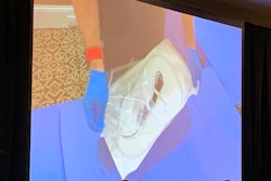 Experts opened unbranded packaging as if they were in the field, with the livefeed cast on screens in the main HealthPack conference room.