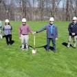 In light of the coronavirus pandemic, Centor has decided not to hold an official opening ceremony for safety reasons and plans to make up for this at a later date. This symbolic photo marks the groundbreaking. From right to left: Barry Sprang, 1st shift Warehouse Crew Leader; Bill Miller, Warehouse and Distribution Manger; Mitch Stein, Plant Manager; Mark Weaver, President, Ivan Weaver Construction; Beverly Raber, Plant Controller and Tim Carter, Maintenance Manager.