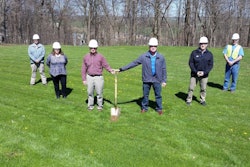 In light of the coronavirus pandemic, Centor has decided not to hold an official opening ceremony for safety reasons and plans to make up for this at a later date. This symbolic photo marks the groundbreaking. From right to left: Barry Sprang, 1st shift Warehouse Crew Leader; Bill Miller, Warehouse and Distribution Manger; Mitch Stein, Plant Manager; Mark Weaver, President, Ivan Weaver Construction; Beverly Raber, Plant Controller and Tim Carter, Maintenance Manager.