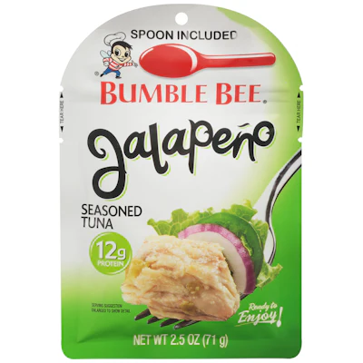 The incumbent package design featured cartoon mascot Horatio and displayed the tuna itself. Neither of those features are in the new design.