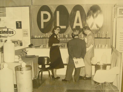 Elaine Jacob At 1950s Trade Show