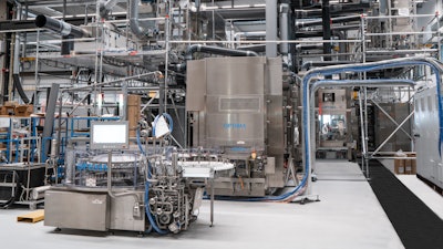 A high-performance filling line, like this one is currently being customized for delivery to Catalent. The filling line components are currently being assembled quickly and safely within Optima’s new CSPE Center.