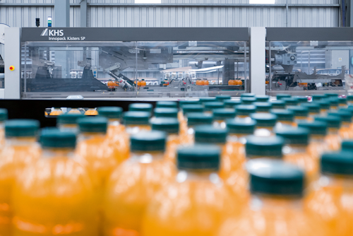 One of the four turnkey KHS lines at Reginald Lee is an Innopack Kisters shrink packer. (Source: KHS Group)