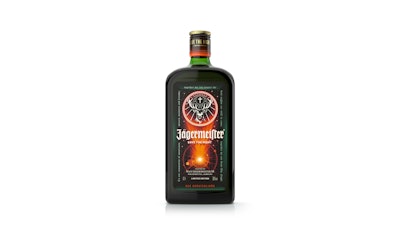 Jagermeister bottle, front