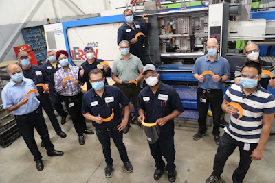 Many of the team members who made it happen.