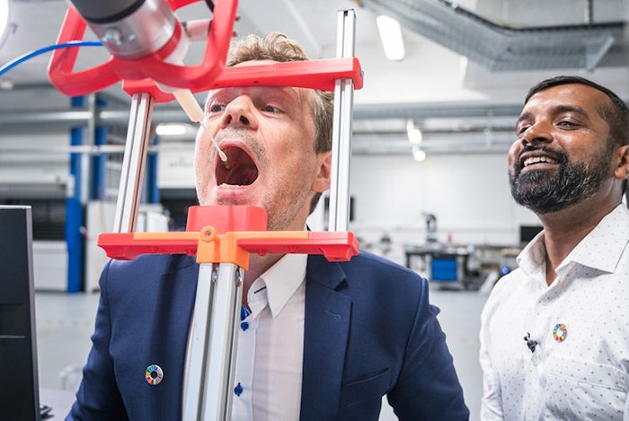 Automated Throat Swabber