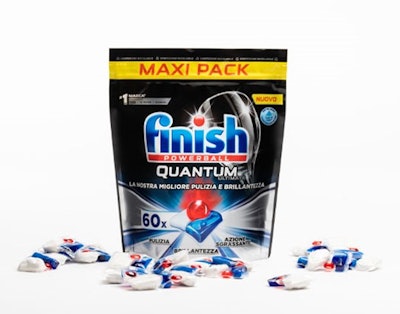 Sustainable Packaging: Finish Powerball Quantum dishwasher pods