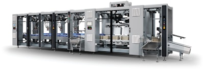 Cama’s IG robotic case packer can handle flow-wrapped cheese packs in different collation configurations, case types, and multi-flavor combinations.