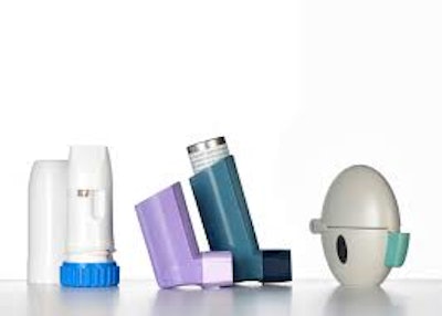 Inhalers rely on consistent flow of the drug into the lungs of the patient. Static charges can result in deposits on the walls of the plastic parts reducing dose reliability. (Photo: Clariant)