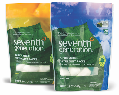 Working with Dow Chemical and Accredo Packaging, in mid-2018 Seventh Generation was one of the first brands to launch a mono-material flexible pack.