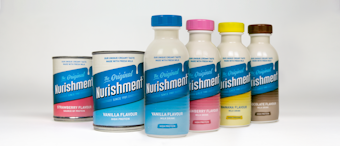Contemporary new graphics that focus on the unique taste of milk-based nutrition brand Nurishment along with a new bottle format are designed to appeal to larger consumer base.
