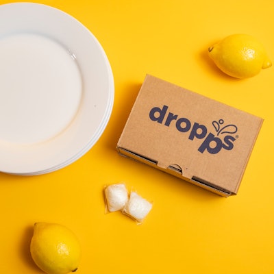 Over the years, Dropps has added to its dissolvable-pod household cleaning line with products such as this powdered, lemon-scented dishwash detergent.