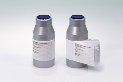 The combination of Flexi-Cap and Booklet-Label blinds the vial and offers ample space for product information in several languages.