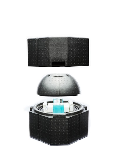 The shipper was developed to balance watertight design with ease of packout.