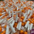 VTM tubes filled with liquid medium are used to store and transport nasal swabs for viruses including SARS-CoV-2.
