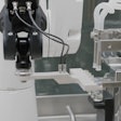 A Stäubli TX2 series Stericlean robot presents vials for secure stoppering with reliable repeatability and no risk to the aseptic environment.