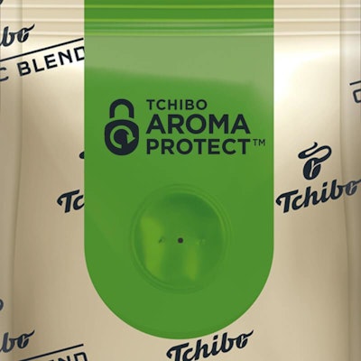 Ground coffee one-way filter