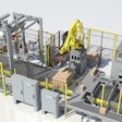 The Brenton RP1000 robotic palletizer with integrated Orion MADX stretch wrapper.