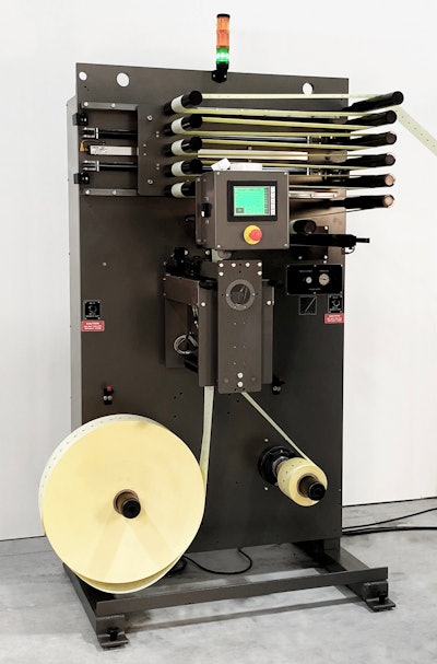 The Clamshell splicer works with a wide variety of materials and operates at speeds up to 600FPM.