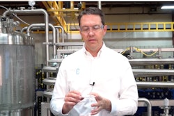 Eric Gore, technical director at Central States Industrial, demonstrates the creation of bubbles forming in a syringe when the plunger is pulled back (lowering the pressure in the system).