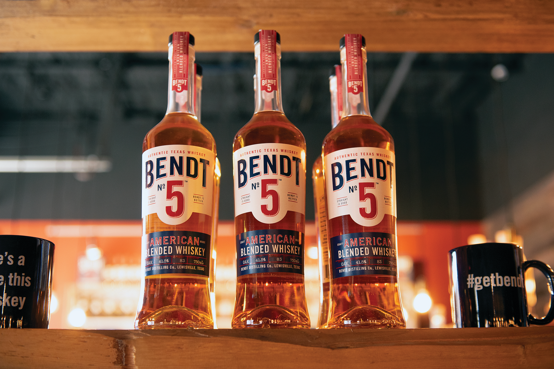 Bendt No. 5 is Bendt Distilling Company’s first blended whiskey release, blending five different whiskeys made in-house.