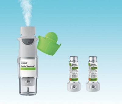 The Respimat® re-usable inhaler by Boehringer Ingelheim was awarded as the winner of the “Eco-design” award. The inhaler can be used with up to six cartridge refills. Crucially, this helps reduces plastic waste and CO2 emissions by up to 73% and 71% respectively compared to conventional inhalers.