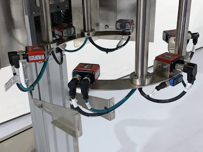Close-up of machine.