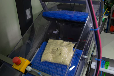 The automated reject system enables the cheese factory to isolate rejected packs without interrupting the production flow.