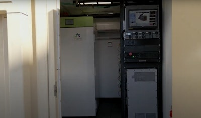 A Stirling Ultracold freezer sits inside a Vaccine Pod. (PC: Vaccine Pods)