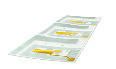 To make integrated RFID labels a reality on small vials, CCL custom-built a machine to orient inlays so that manufacturers wouldn’t have to change any aspects of their label artwork.