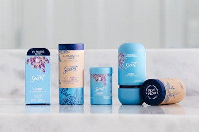 In the U.S., Procter & Gamble has introduced its Secret and Old Spice brands in a new packaging format with refillable cases.