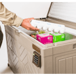 The system, which has not launched yet commercially, is courier agnostic so that any delivery service, grocery pharmacy, big box retailer, or friend or family member can leave deliveries in the secure, temperature controlled lock-box.