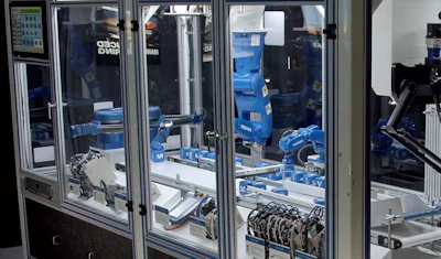 Yaskawa’s Singular Control powers multiple robots along with dozens of axes of automated motion with a single controller and a single programming environment.