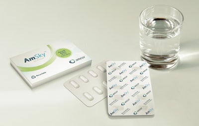 New AmSky blister system represents a child-resistant and senior-friendly (CRSF) recyclable pharmaceutical package free of PVC.